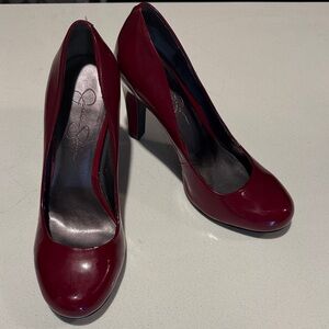 Jessica Simpson Elegant Burgundy Women's Heels